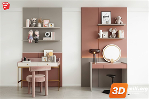 Kid's table and chairs Skp Files 
